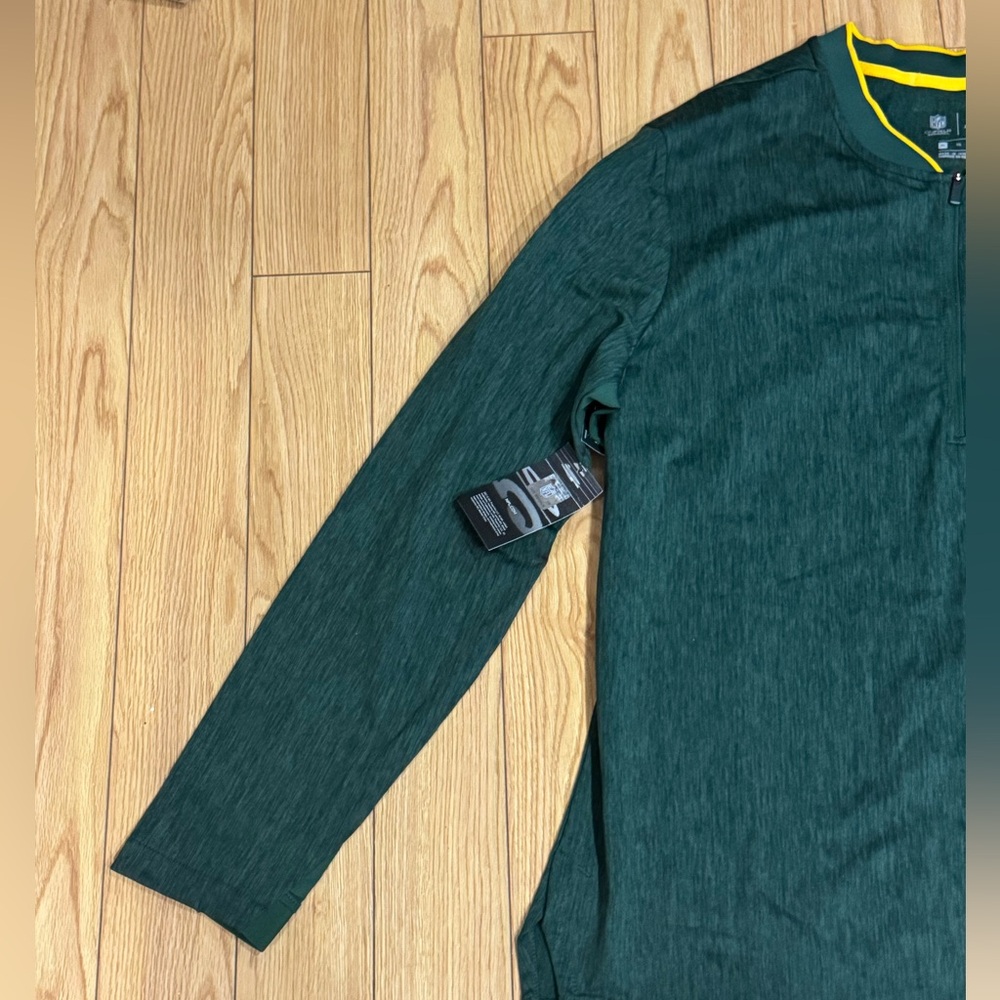 Nike Green Bay Packers Coach Sideline 1/4 Zip Pullover – Men’s XL - Picture 5 of 13